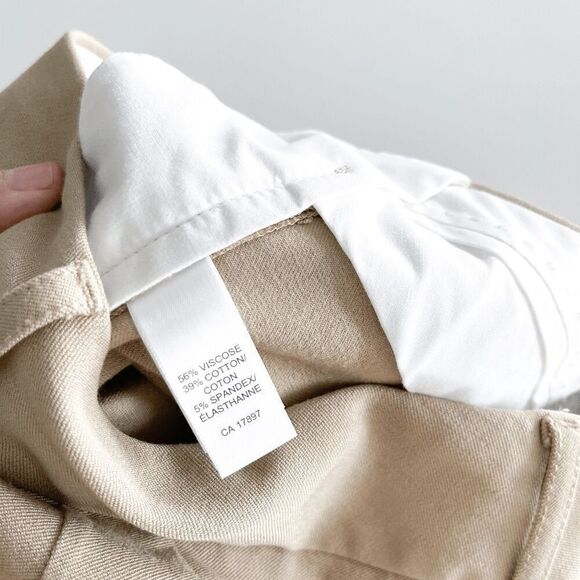 Banana Republic Womens Sloan Fit Stretch Trouser Ankle Pants Khaki Tan Size 8 - Picture 5 of 9